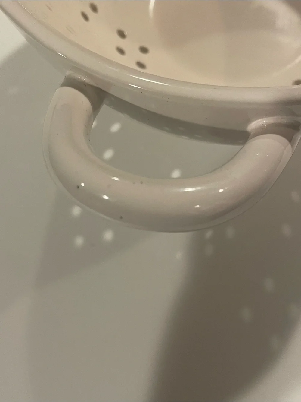 Rae Dunn FRESH Colander Kitchen Strainer Farmhouse Ceramic Full Size